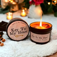 Image 1 of Key to My Heart Candle