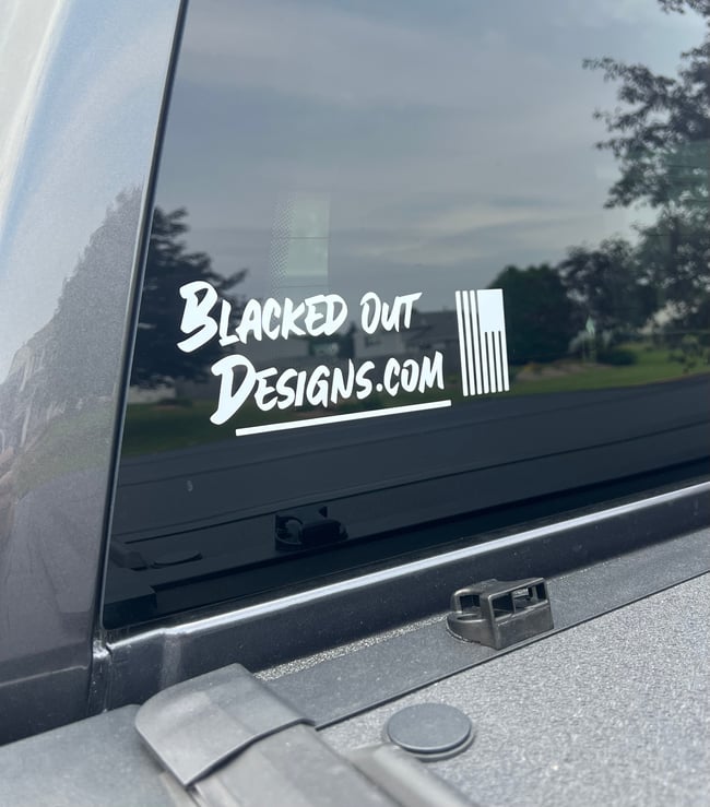 8” Blacked Out Designs Logo Decal | Blacked Out Designs