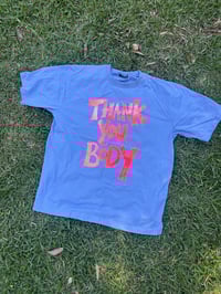 Image 2 of Light blue Thank You Body TShirt 3XL