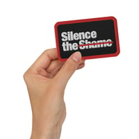Silence the Shame Embroidered Patch