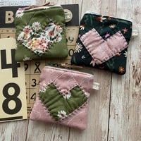 Image 9 of "Garden Party" Super Mini Quilted Zipper Bag