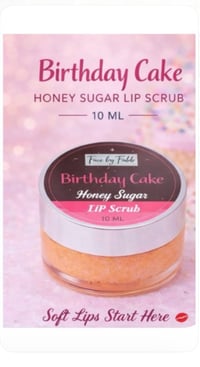 Image 3 of Fabb Birthday Cake Lip Scrub duo. Arrives w/ free lip gloss!
