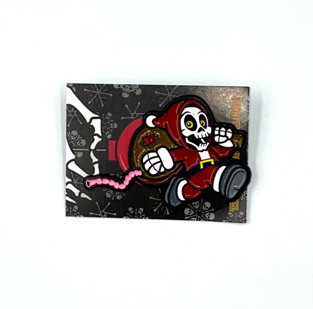 Santa Reaper Enamel Pin