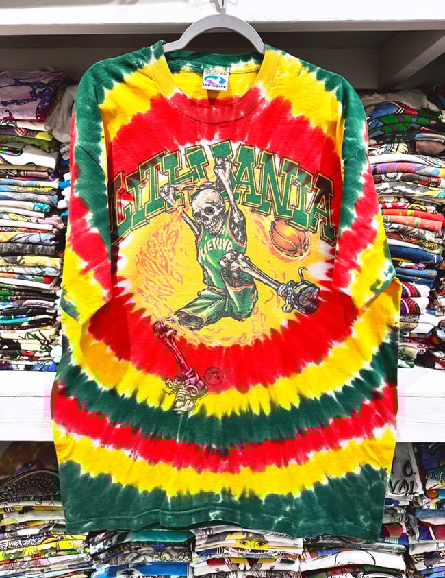 Grateful Dead 1996 Lithuania Basketball T-Shirt - Size XXL