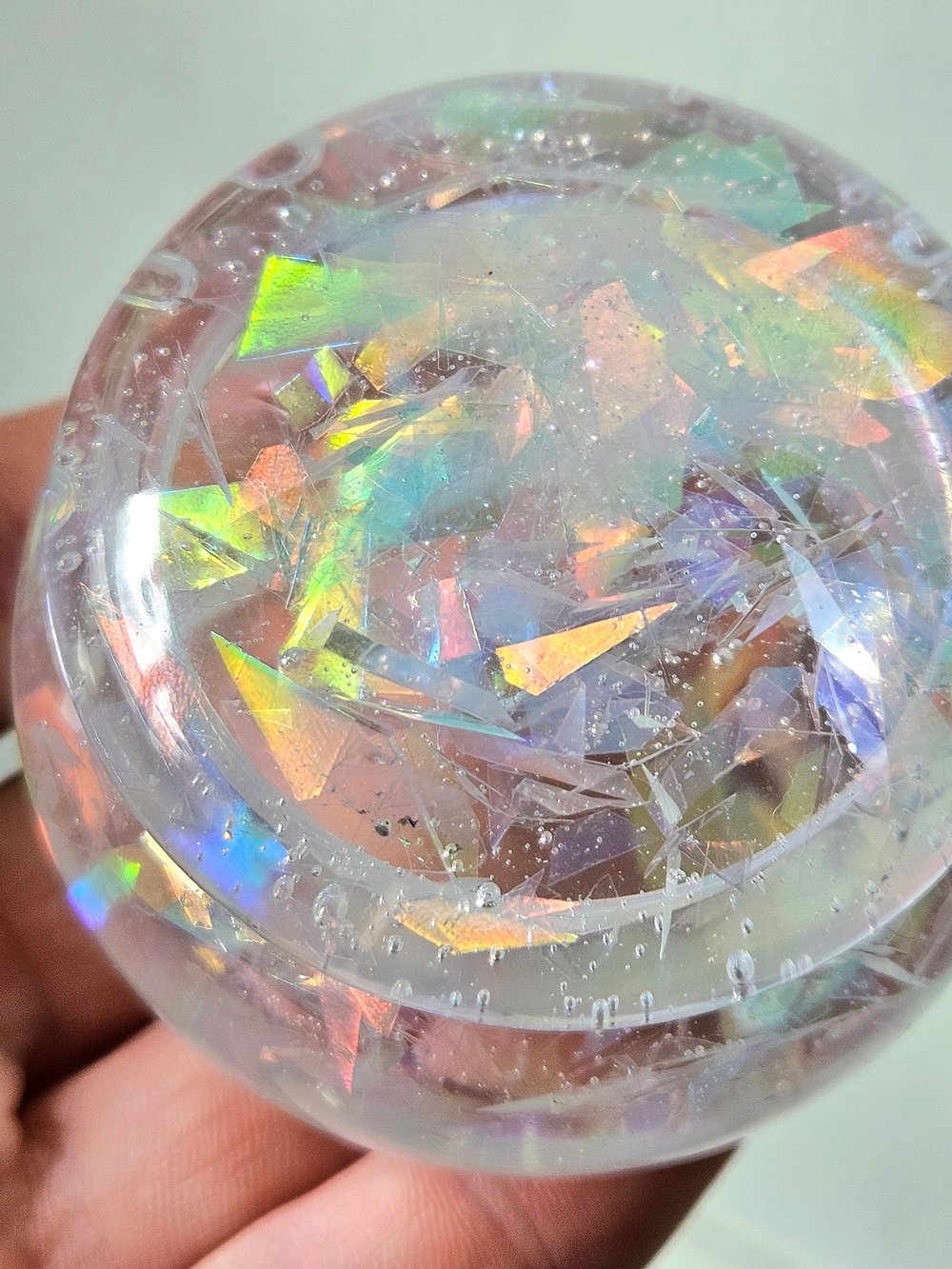 Image of Clearidecent Flakes Smol Round Box