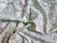 Image 1 of Namaste fabric fleurs grimpantes (vert d'eau)