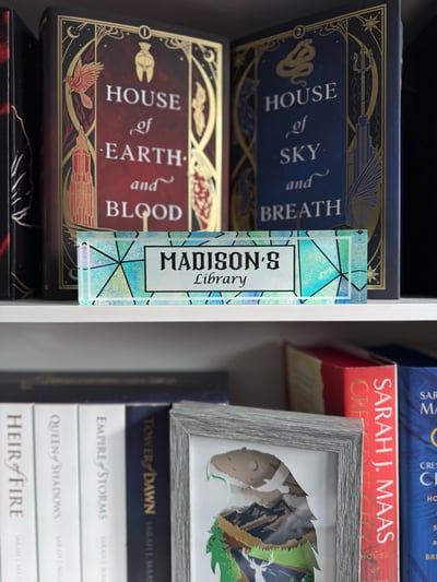 Image of Custom Library Shelf Sign