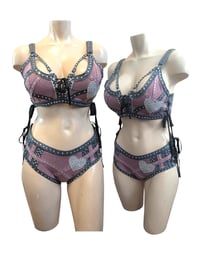 Image 1 of Pink and grey sequin set 