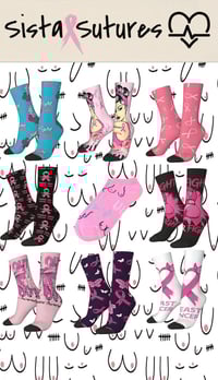 Image 1 of Breast Cancer Socks