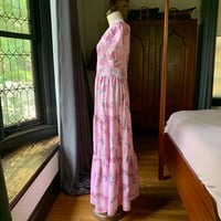 Image 5 of Boho Pink Floral Maxi Dress Medium