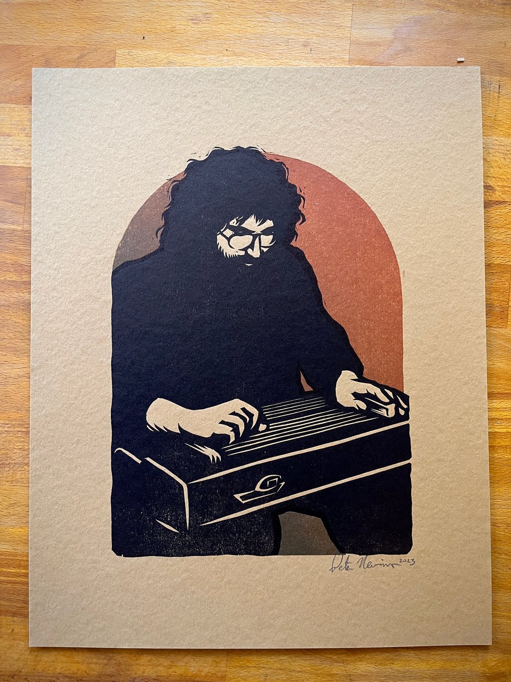 Jerry on dark paper