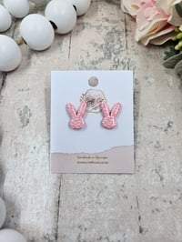 Pink Bunny Studs