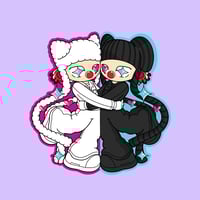 little jacks sticker + keychain