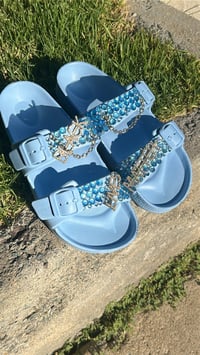 Image 2 of Black Lives Matter Sandals (Size 8)