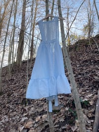 Image 1 of Vintage Blue Lace Pinafore 