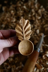 Image 3 of • Oak leaf Coffee Scoop