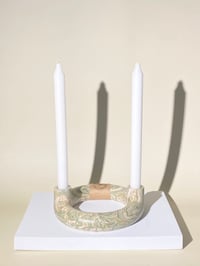 Image 2 of Double candle holder Swirl 7