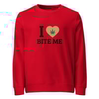 Image 4 of I Love Bite Me Unisex organic sweatshirt
