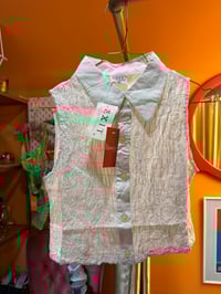 Image 4 of 90’s Cotton Seersucker Shirt M