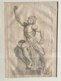 Image 3 of Antique Engraving of the Statue of Laocoon