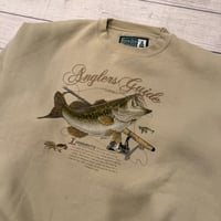 Image 2 of Vintage Anglers Guide Bass Crewneck - L