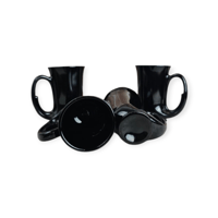 Image 3 of Set of 4 Black Amethyst Horn Mugs