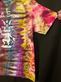 Image 3 of MEDIUM Hail Satan Tie Dye Shirt 1
