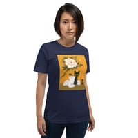 Image 4 of Cats and Peony Unisex T-Shirt