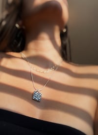 Image 5 of Square Checkered Necklace  