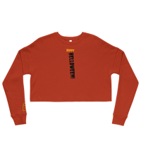 Image 1 of HAPPY HELLOWEEN Cropped Sweatshirt