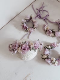 Image 7 of purple peonies halo