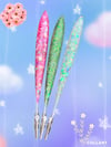 Pretty Clipz & Pokerz! -Large Oblong Canna Glittered Smoking Tool(New Colors!)