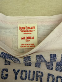 Image 3 of Denim Dungaree Snoopy Sz M 