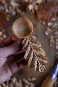 Image 3 of Oak Leaf—Coffee Scoop