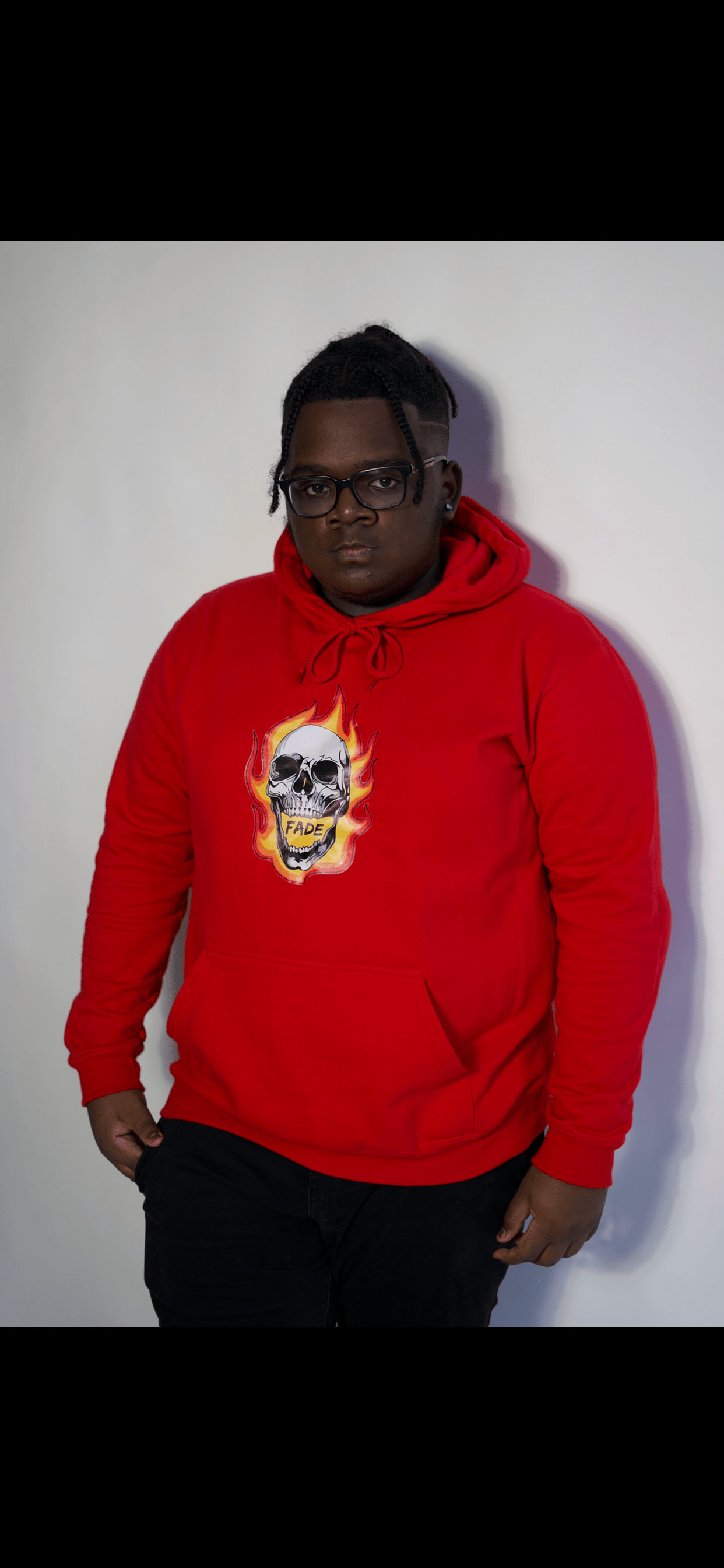 Red fade clearance hoodie