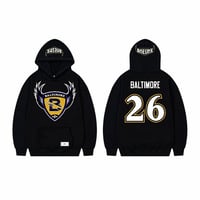 Image 1 of 2026 Retro Baltimore Football hoodie (black) *PRE-ORDER*