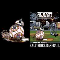 Image 2 of The AL East Strikes Back (Baseline x Star Wars x O’s) tee shirt *PRE-ORDER*