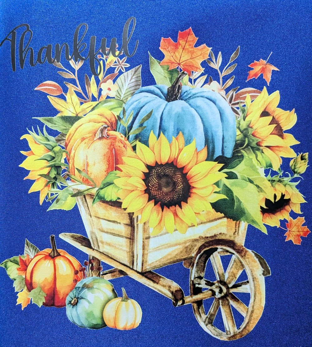 Image of Thankful Fall Apron (blue)