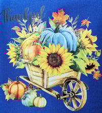 Image 3 of Thankful Fall Apron (blue)
