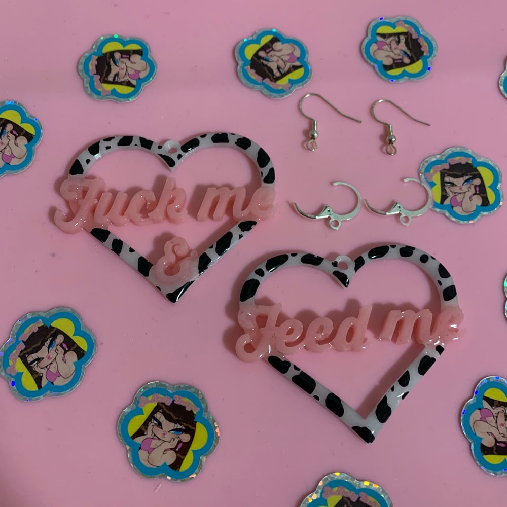 Image of Fuck Me & Feed Me Earrings