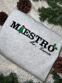 Image 2 of Maestr@- Personalized Christmas Embroidered Top