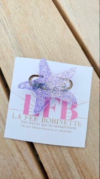 Image 1 of Broche ANEMONE violette