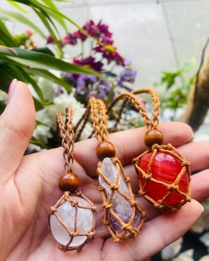 Image of Macrame changeable necklace 