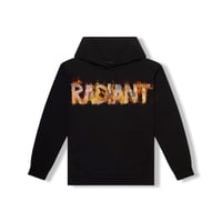 Radiant “Flaming Blue Note” Hoodie (Black)