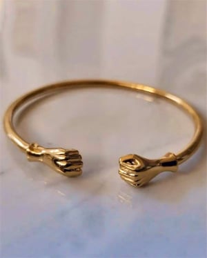 Image of Victory Fist Bracelet 18K Gold Plated