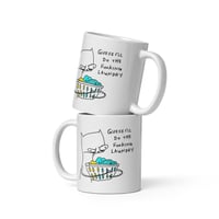 Image 3 of White glossy mug laundry 