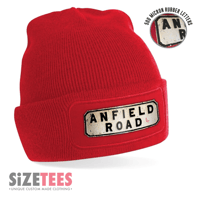 Image 2 of Beanie Hat No Bobble - Anfield Road Sign 