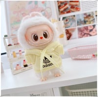 Image 17 of 15 17cm For Labubu V1 V2 V3 Doll Clothing Fashion Hoodie and Pants Set Korean Idol Trendy DIY Doll C