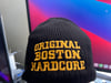 "Original Boston Hardcore" Gold Logo New Era Knit beanie hat