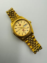 Image 1 of Rado Purple Horse Day Date Gold Dial Gold Plated Automatic Men’s Watch